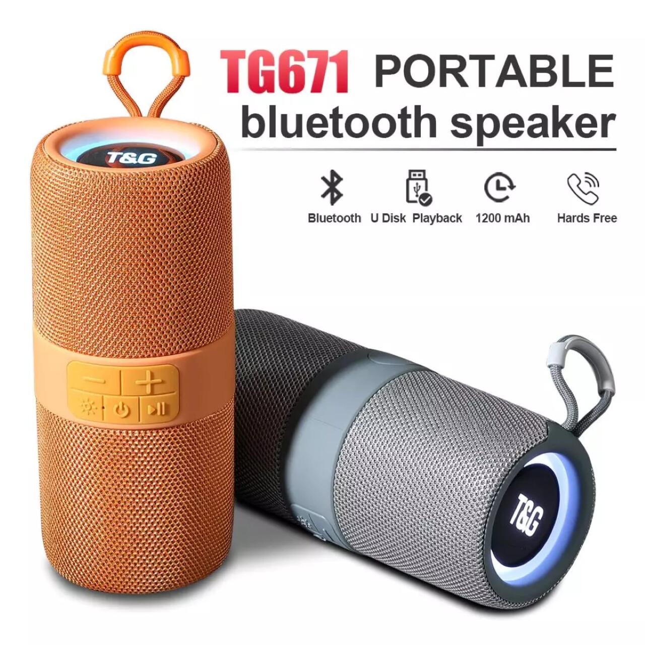 Altavoz Portátil Bluetooth 5.0 | FM, AUX, USB, MicroSD | Con Luz | RGB TG671