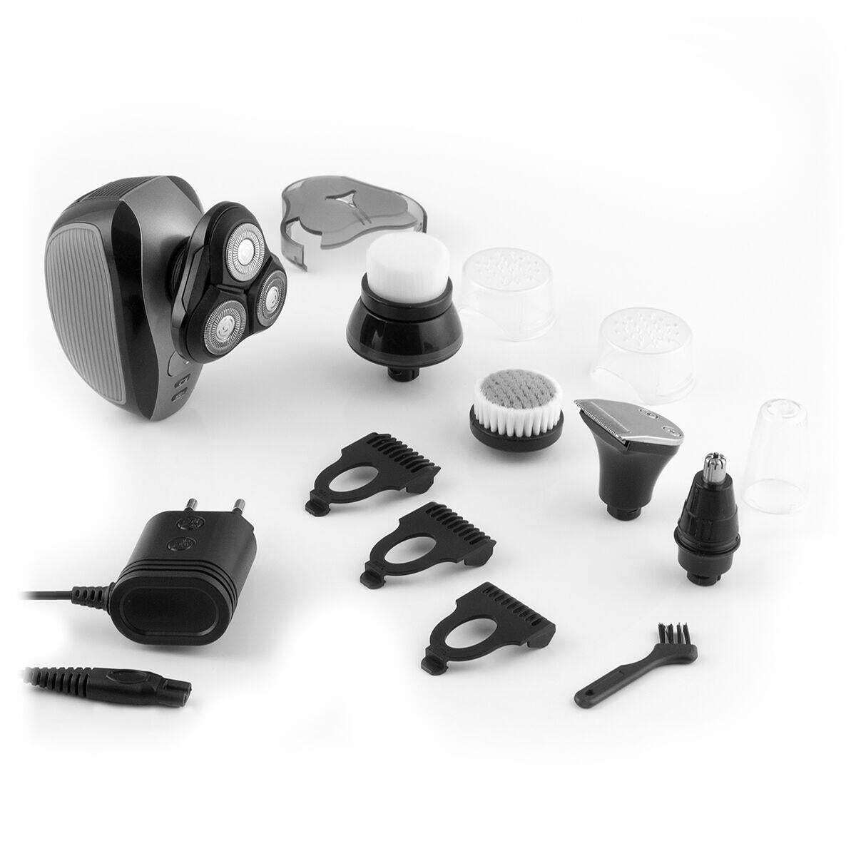 Máquina de Barbear Recarregável 5 em 1 Shavestyler InnovaGoods | IPX7 | 4 Cabeças | Húmido e Seco