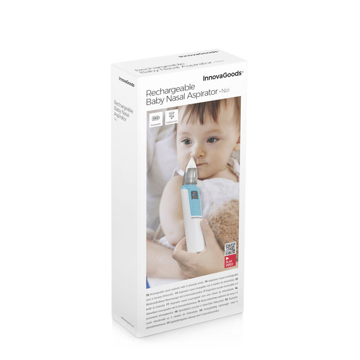 Aspirador Nasal Recarregável para Bebés e Crianças | Seguro e Eficaz | Nizi InnovaGoods
