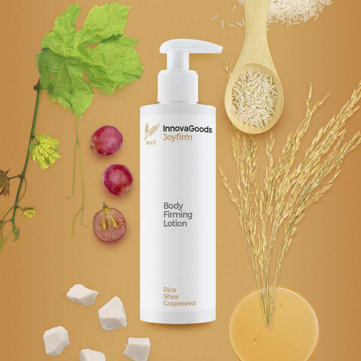 Loción Corporal Reafirmante Rice "Joyfirm" InnovaGoods 250 ml