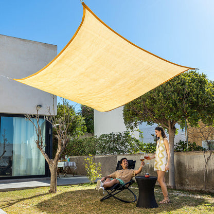 Toldo Vela de Sombra Rectangular – Protección UV 2x3 m | Gris y Beige | Shazail InnovaGoods