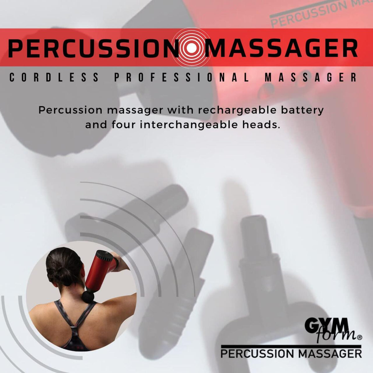 GYMFORM Percussion Professional Massage Gun - 6 Speeds - 6000 Pulses
