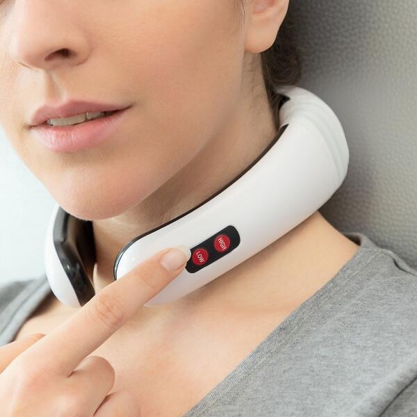 Masajeador de Cuello y Espalda Electromagnético | 16 Niveles | 6 Modos de Masaje | InnovaGoods