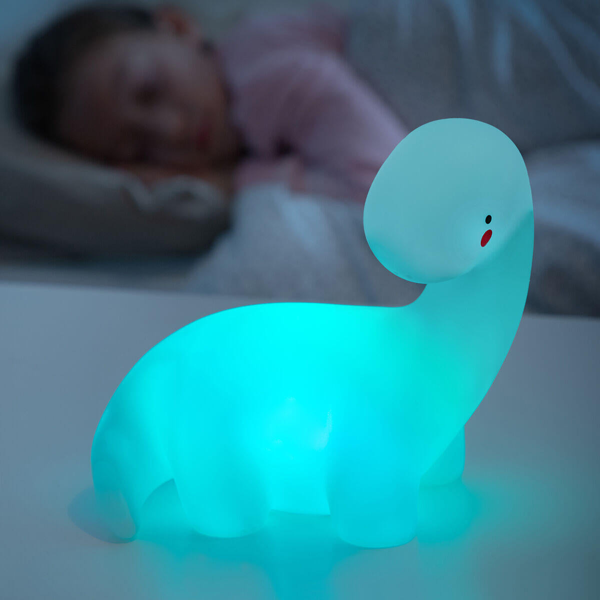 Lámpara Dinosaurio LED Multicolor Quitamiedos | Juguete Decorativo Infantil | InnovaGoods