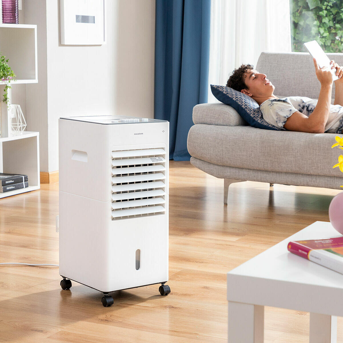 Climatizador Evaporativo Portátil 5L 65W | Humidificador Purificador 3 Velocidades | InnovaGoods