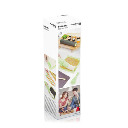 Set de Sushi Suzooka InnovaGoods 3 Piezas | Molde + Esterilla + Cuchara | Recetario