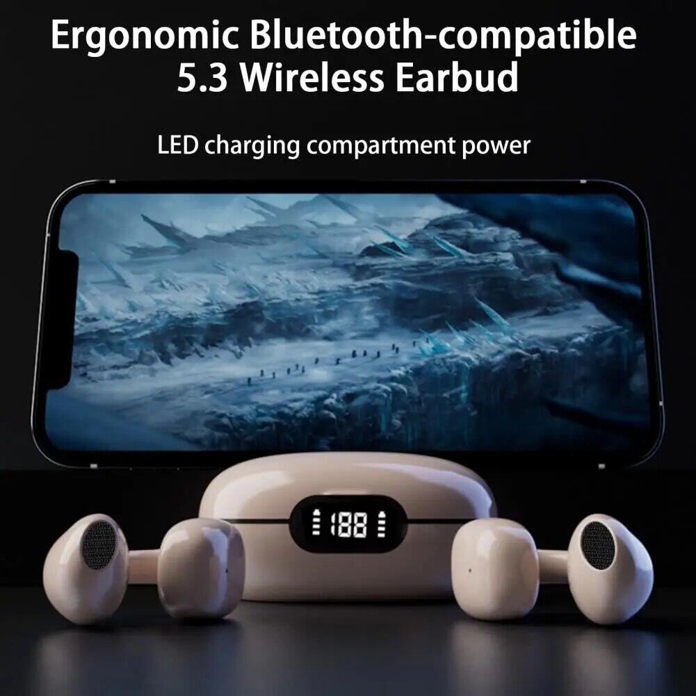 Auriculares TWS Deportivos Bluetooth 5.3 | Oreja Abierta, Pantalla y USB-C