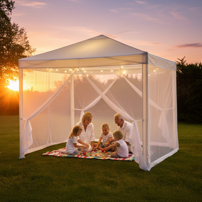 Gazebo con Mosquitera Starlyf | 3x3m | Protección 360º | Impermeable | Estructura Acero