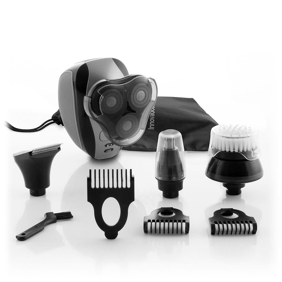 Máquina de Barbear Recarregável 5 em 1 Shavestyler InnovaGoods | IPX7 | 4 Cabeças | Húmido e Seco