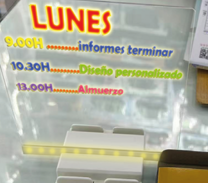 Quadro Luminoso LED 20x20 cm com Canetas e Stencils | Stock Líder