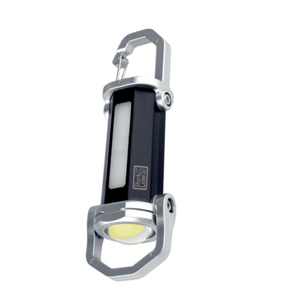 Lanterna Chaveiro Recarregável USB-C | LED + COB | 3 Modos + SOS | À Prova de Água