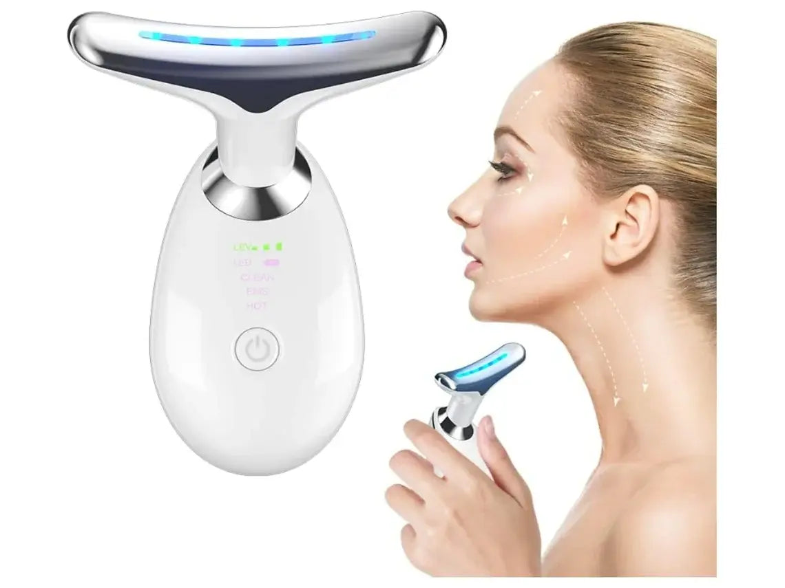 Facial Massager with 3 LED Lights and EMS - Deep Cleansing and Anti-Aging