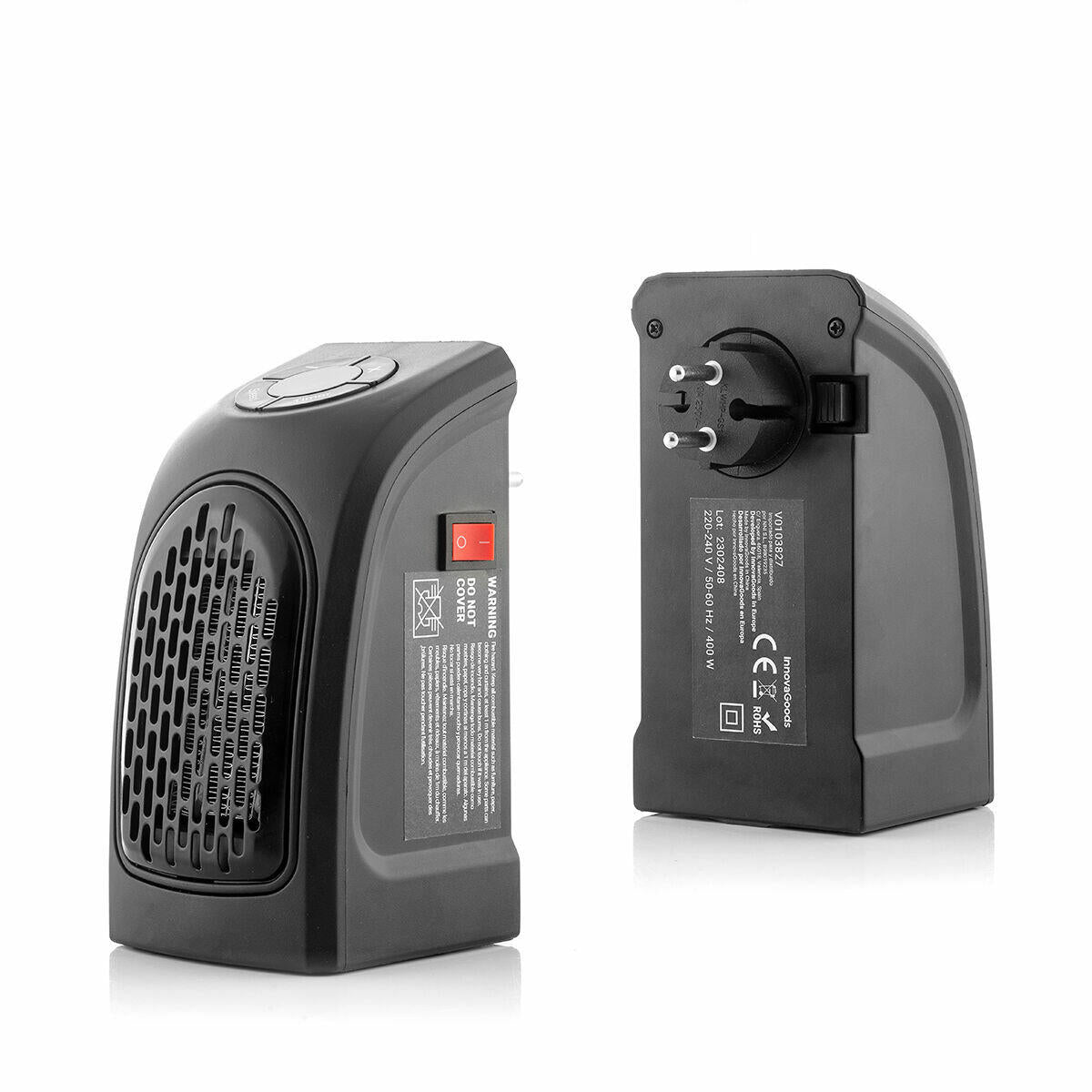 Mini Aquecedor de Tomada Portátil 400 W | Heatpod InnovaGoods