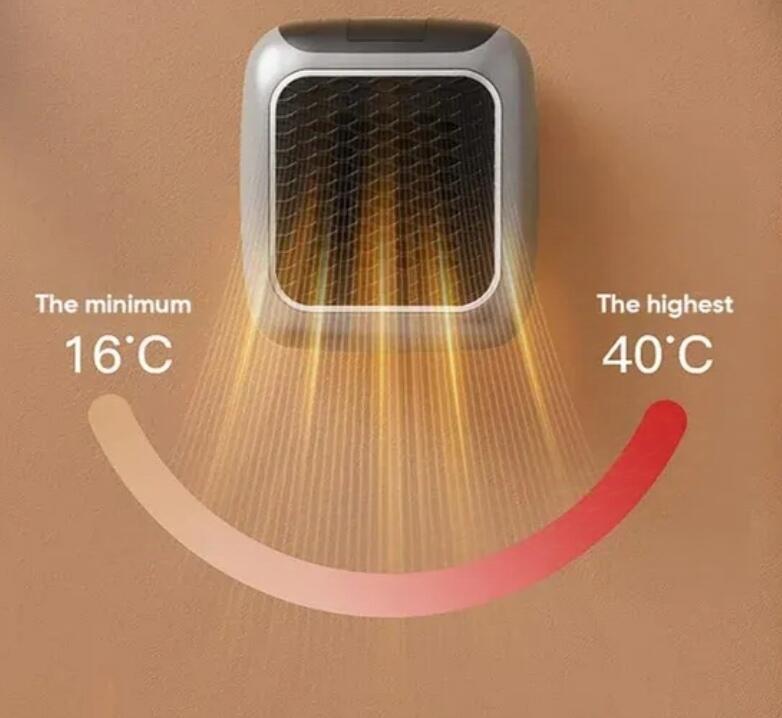 Calentador Portátil Cerámico Turbo 800W | Termostato Digital y Mando a Distancia