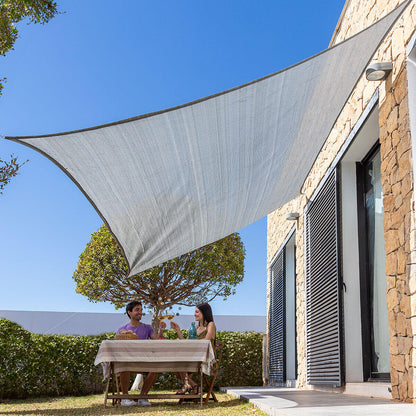 Toldo Vela de Sombra Retangular - Proteção UV 3x4 m | Cinzento e Bege | Reshad InnovaGoods