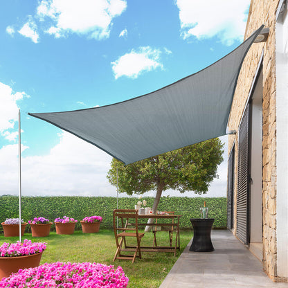 Toldo Vela de Sombra Retangular - Proteção UV 3x4 m | Cinzento e Bege | Reshad InnovaGoods