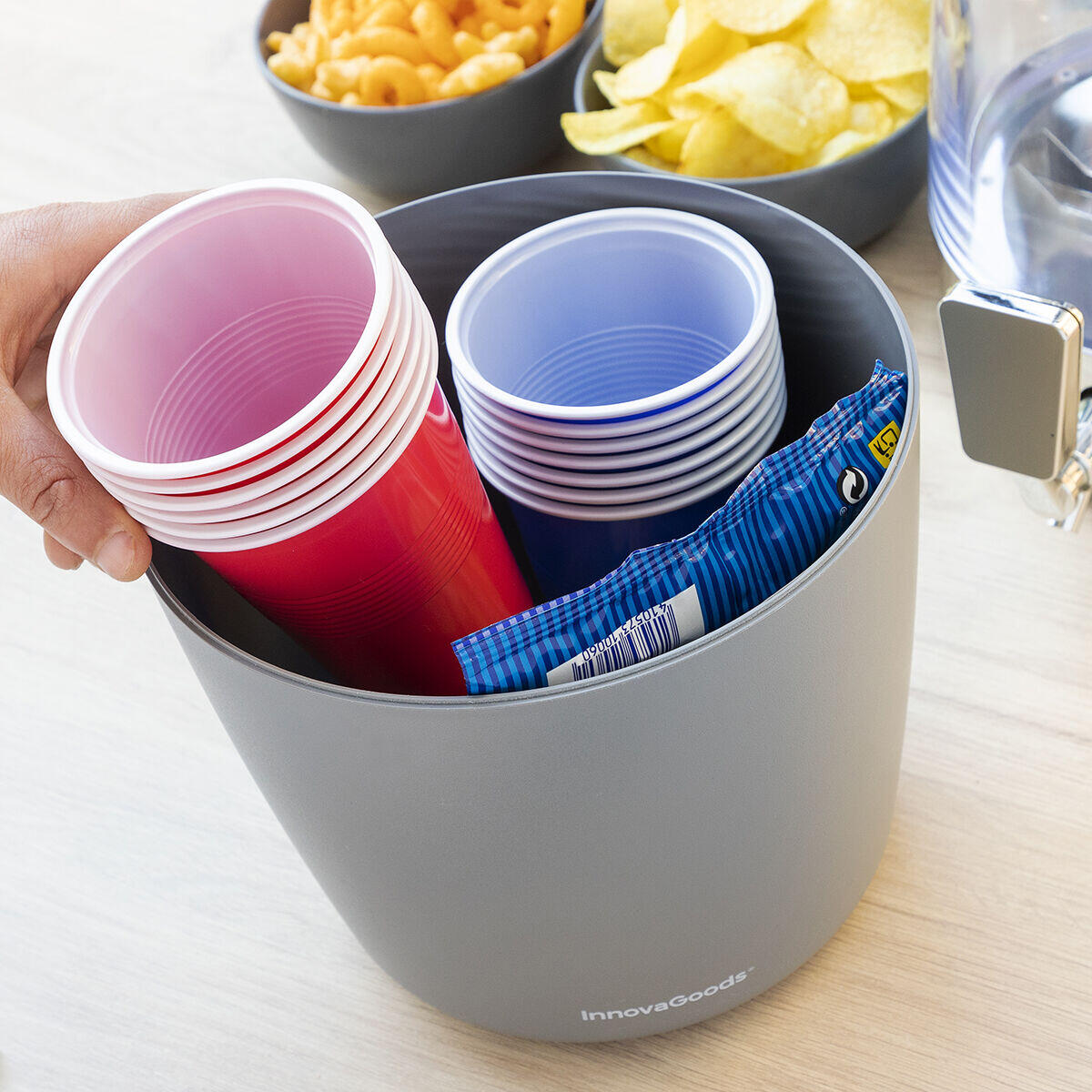Dispensador de Bebidas Refrigerante 4L | Con 2 Depósitos de Hielo | Freer InnovaGoods