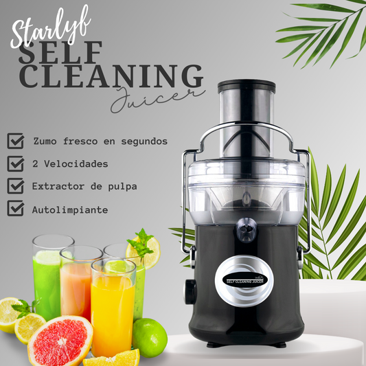 STARLYF XL Juicer | Extractor de Jugos Eléctrico con Autolimpieza | 2 Velocidades