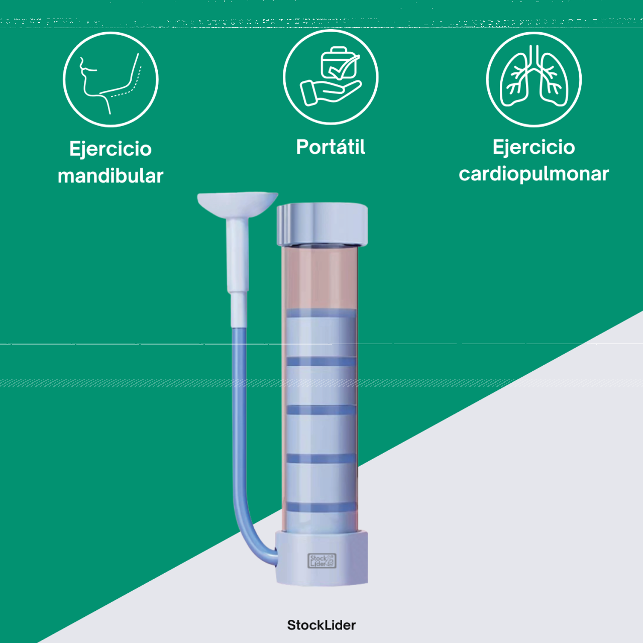 Dispositivo de Treino Respiratório | 3 Níveis de Resistência
