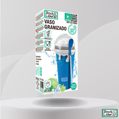 Copo Granizador Manual Sem Eletricidade - Sem BPA - Colher Palhinha Incluída - Stock Líder