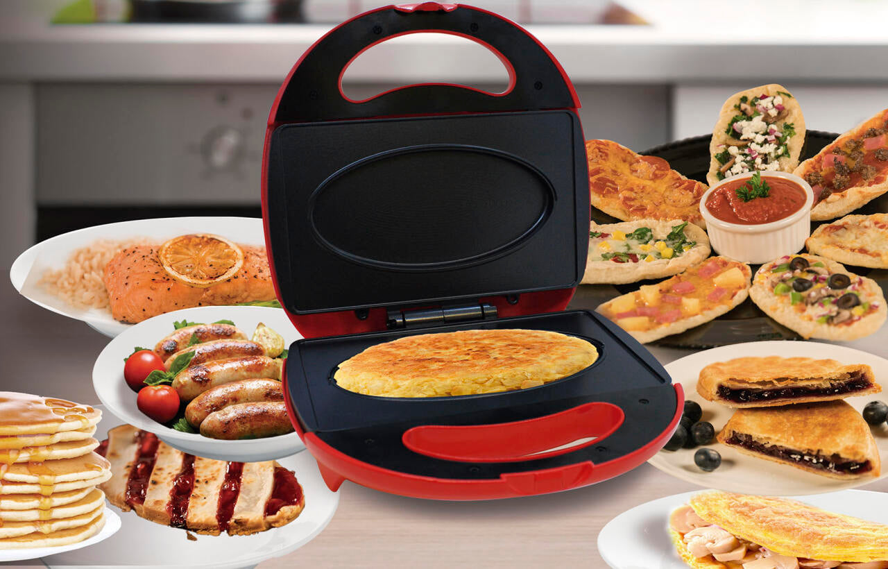 STARLYF Express Sandwichera Compacta Antiadherente - 800W