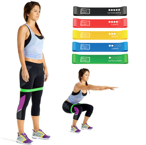 Set of 5 Elastic Training Bands - Progressive Resistance
