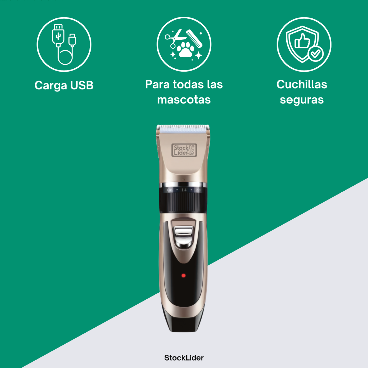 Pet Hair Clipper - Cordless - Ceramic Blades