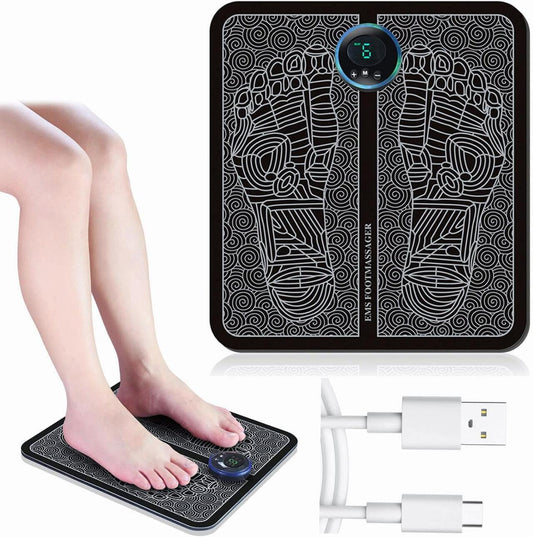 Massajador de Pés Elétrico com Tecnologia EMS - Relaxamento Total