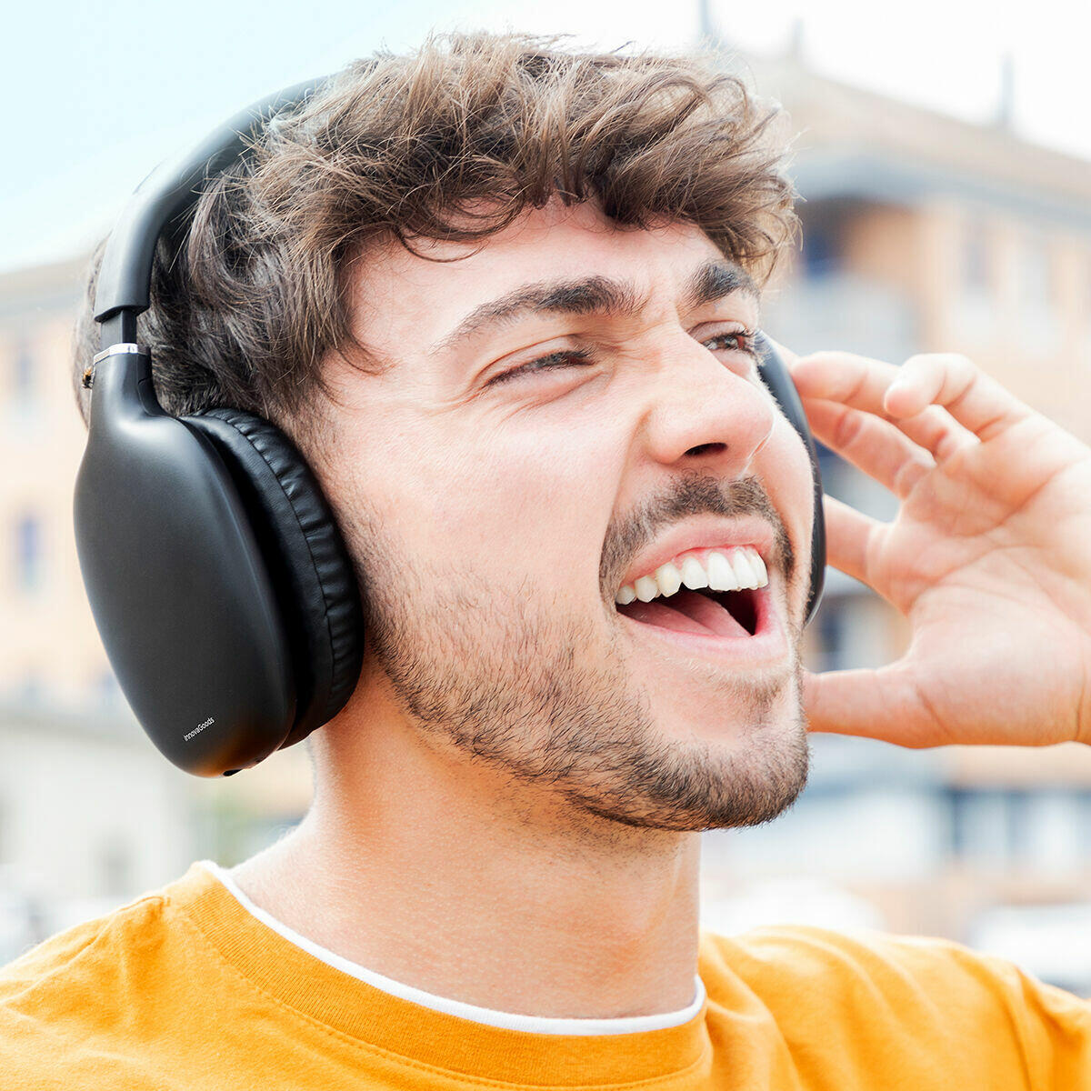 Auscultadores Bluetooth Sem Fios Dobráveis | BT 5.3, Microfone e Entrada Aux | InnovaGoods