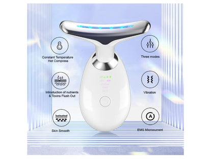 Facial Massager with 3 LED Lights and EMS - Deep Cleansing and Anti-Aging