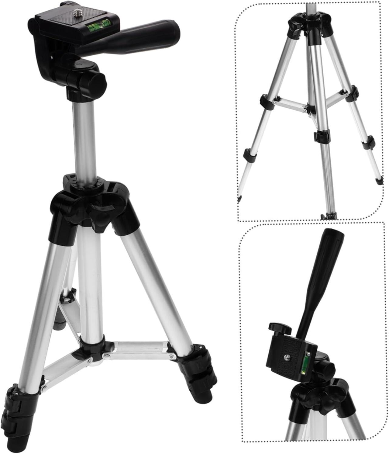 Tripé de Alumínio 120 cm - Leve, Estável e Compatível com Tudo