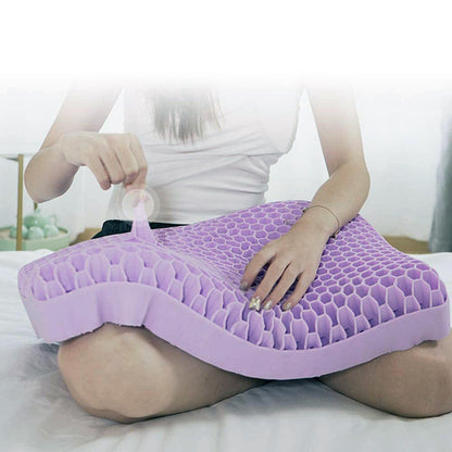 Almofada Cervical 3D WE Houseware | Estrutura de Colmeia | Anti-Dores de Pescoço