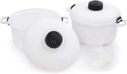 Panela de Pressão para Micro-ondas 2,8 Litros | Antiaderente | Cozedura Rápida e Saudável