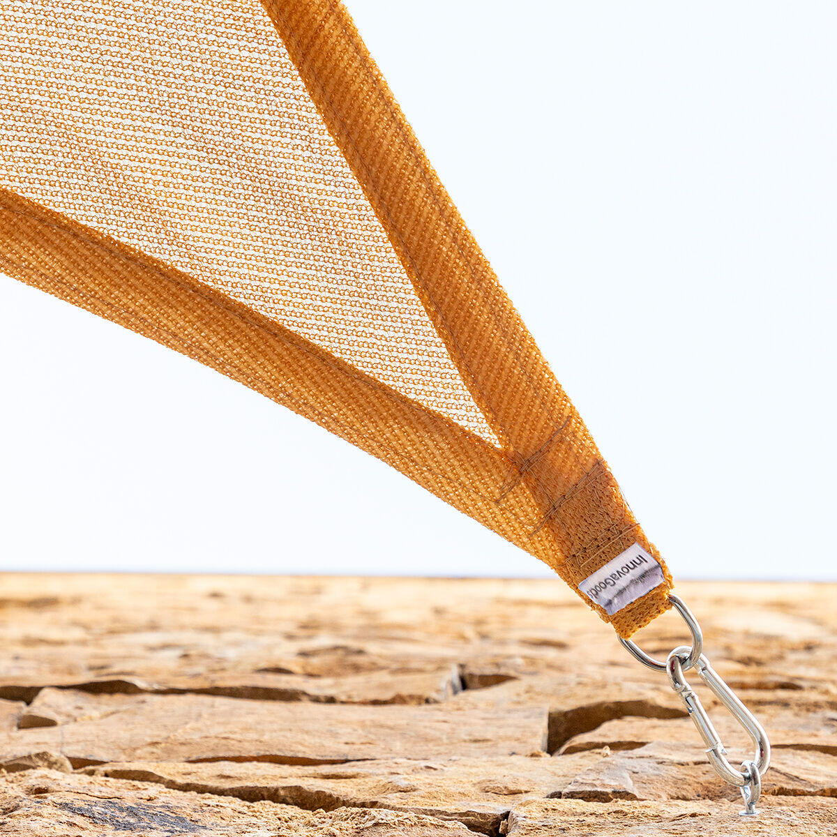 Toldo Vela de Sombra Rectangular – Protección UV 2x3 m | Gris y Beige | Shazail InnovaGoods