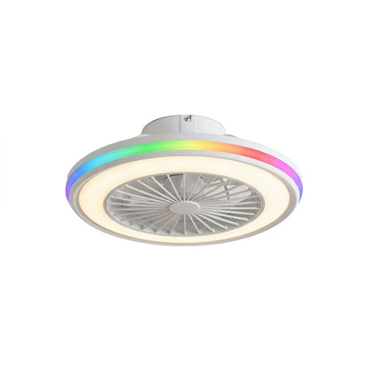 Ventilador de Techo con Luz LED RGB  | Aspas Ocultas | Motor DC | Mando | Nexory InnovaGoods