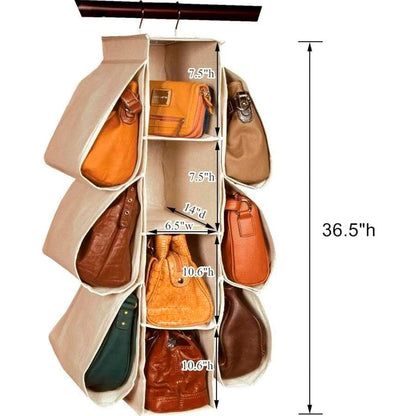 Organizador Suspenso para Armário | 10 Bolsos | Design Aberto | Tecido Oxford e PVC