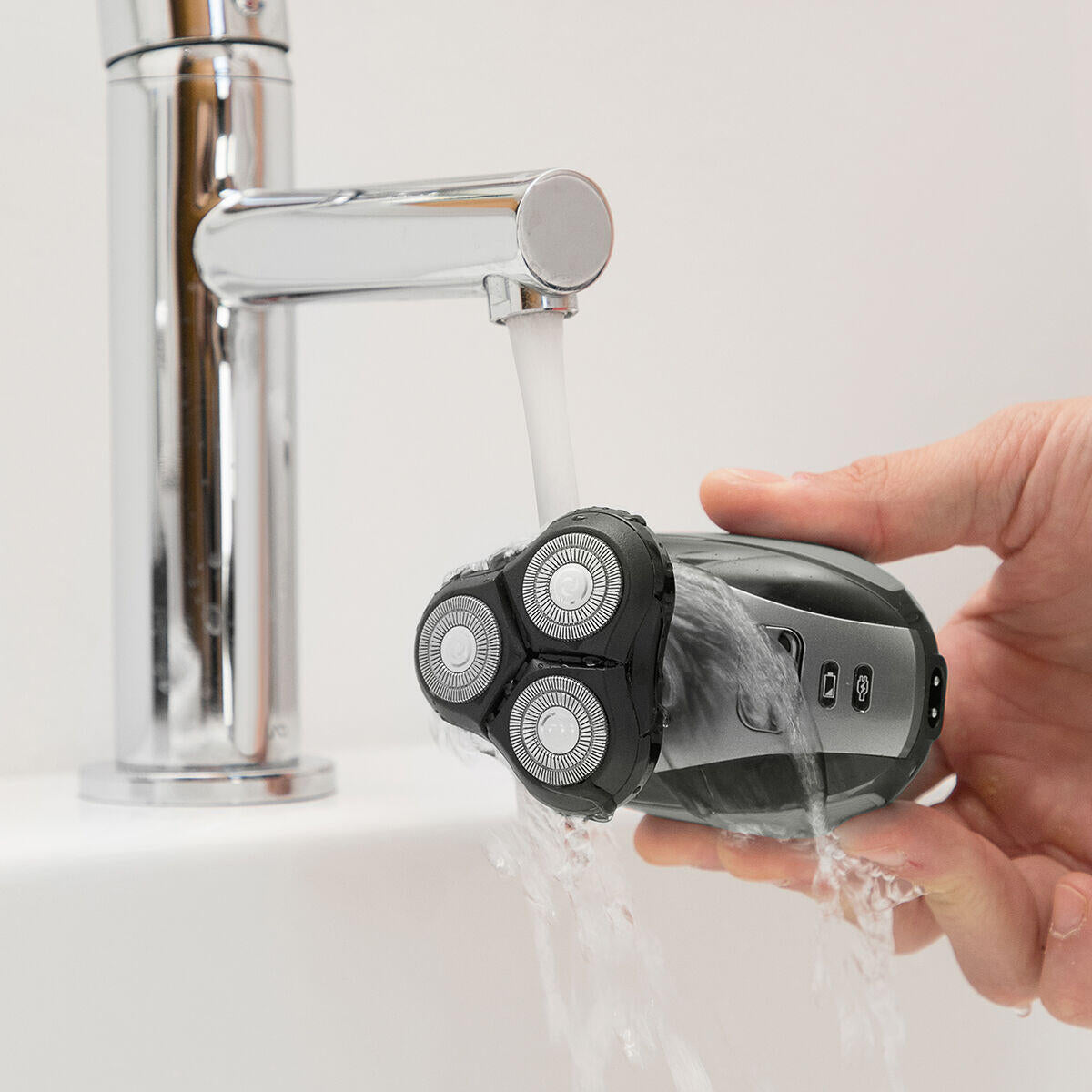 Máquina de Barbear Recarregável 5 em 1 Shavestyler InnovaGoods | IPX7 | 4 Cabeças | Húmido e Seco