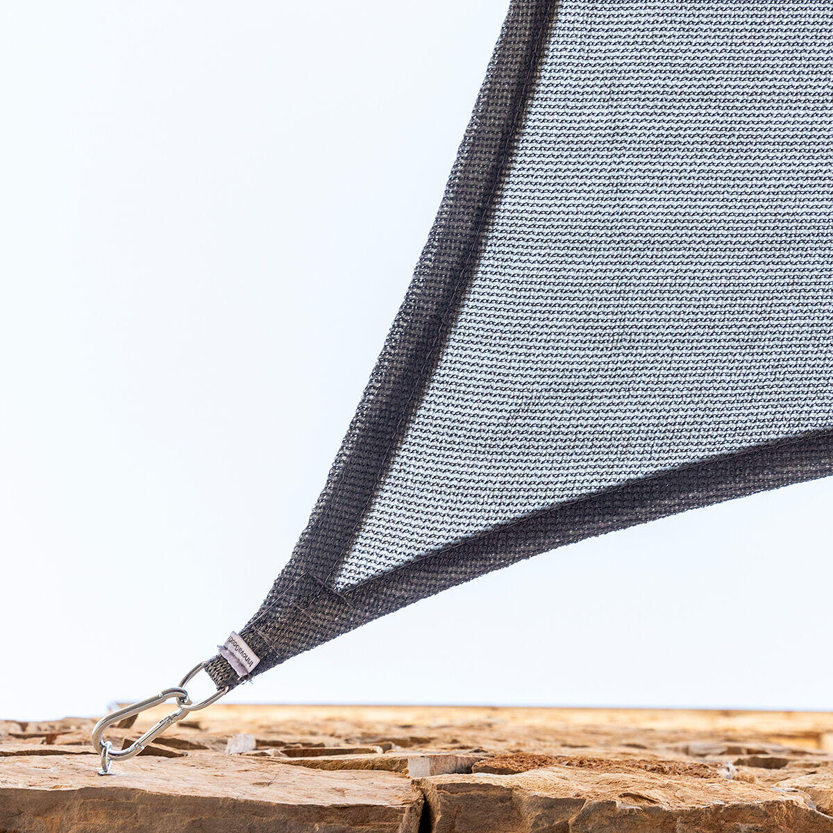 Toldo Vela de Sombra Rectangular – Protección UV 2x3 m | Gris y Beige | Shazail InnovaGoods