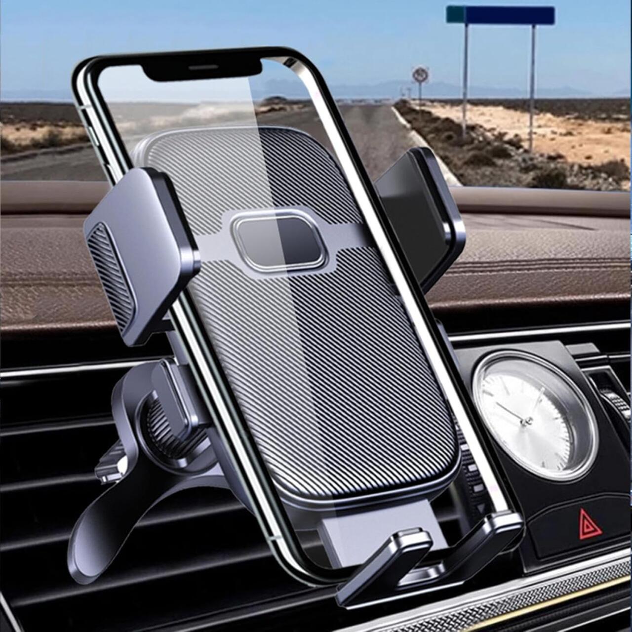Car Phone Holder - 3-Point Mounting - 360° Rotation