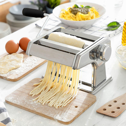 Máquina de Massa Fresca Manual com Receitas | Espessura Regulável 8 Níveis | Fashta InnovaGoods