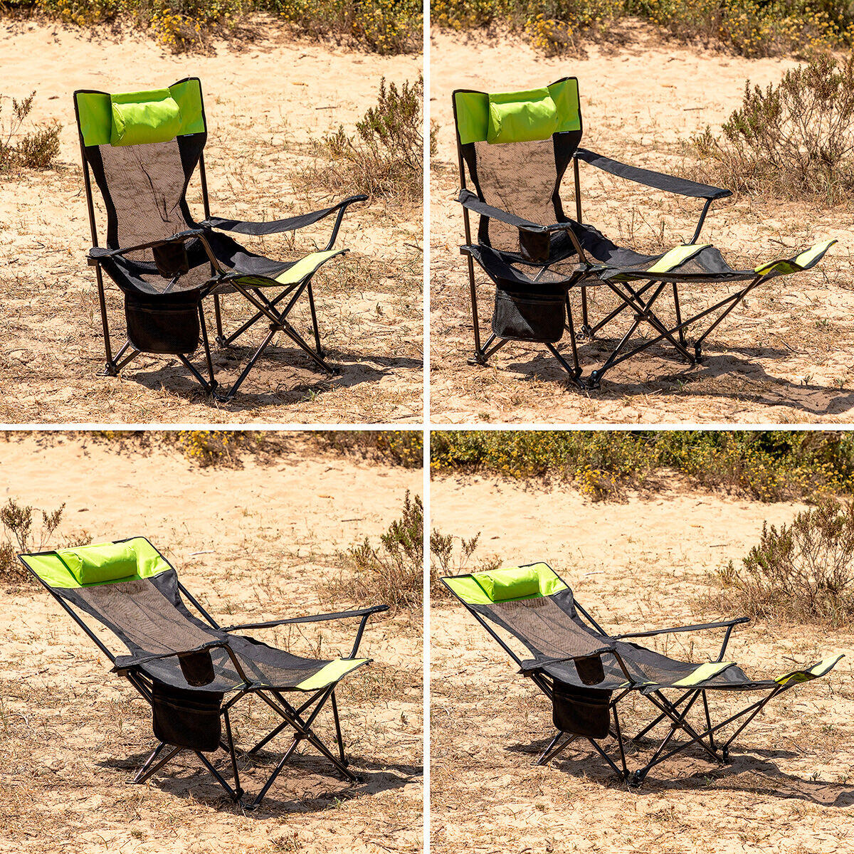 Silla Tumbona Plegable 3 en 1 "Kampfort" InnovaGoods | Camping, Playa y Jardín