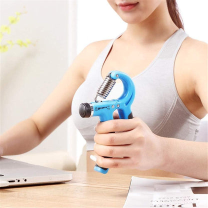 Fortalecedor de Preensão Ajustável 5-60kg | Contador Digital | Punho Ergonómico