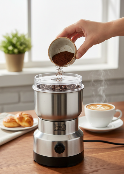 Moedor de Café Elétrico 150W | 4 Lâminas de Aço Inoxidável | Especiarias e Ervas