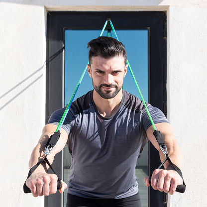 Conjunto de 3 Bandas de Resistência com Acessórios e Guia de Exercícios | InnovaGoods