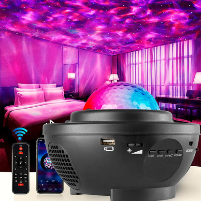 Proyector de Estrellas Galaxy LED con Altavoz Bluetooth | 10 Efectos