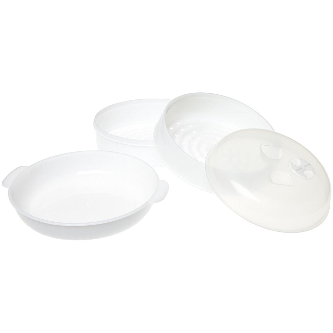 Vaporera para Microondas 4 Niveles - Cocina Saludable Sin Grasa | 21cm | Gem Supplies