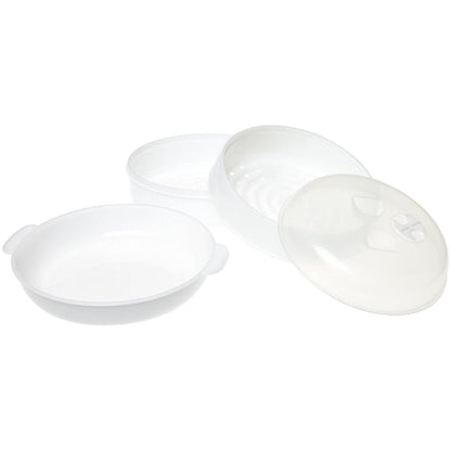 Vaporera para Microondas 4 Niveles - Cocina Saludable Sin Grasa | 21cm | Gem Supplies