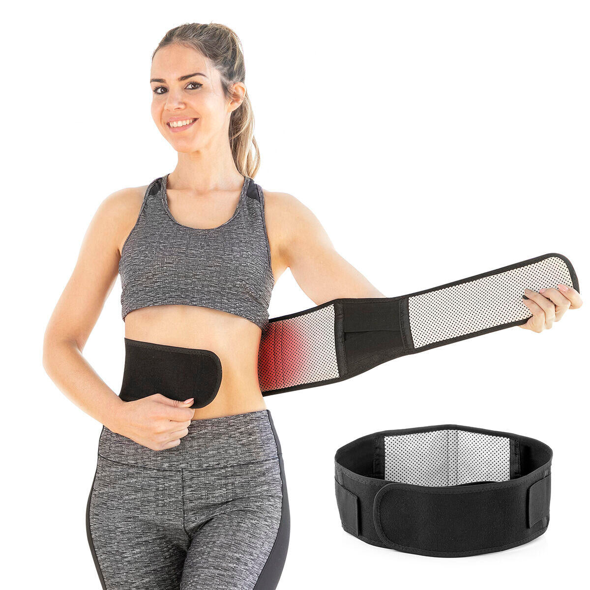 Cinta Térmica Postural com Ímanes de Turmalina | Efeito Calor | Unissexo | Tourmabelt InnovaGoods