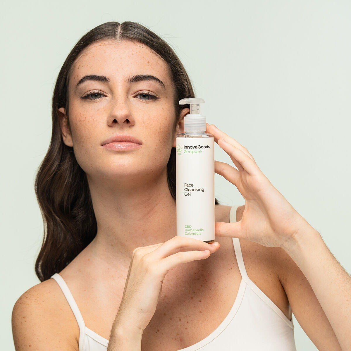 Gel Limpiador Facial CBD "Zenpure" InnovaGoods 200 ml