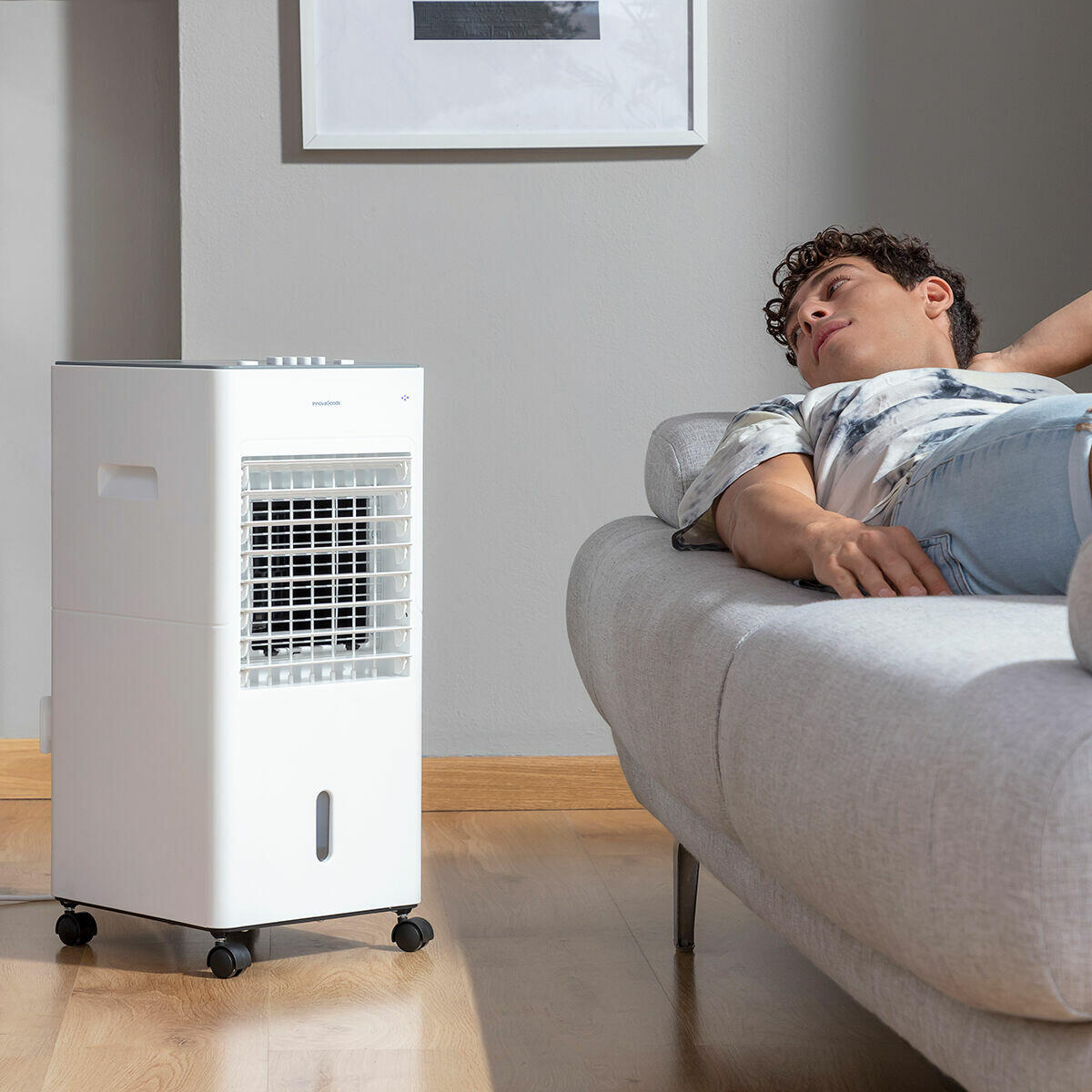 Climatizador Evaporativo Portátil 5L 65W | Humidificador Purificador 3 Velocidades | InnovaGoods